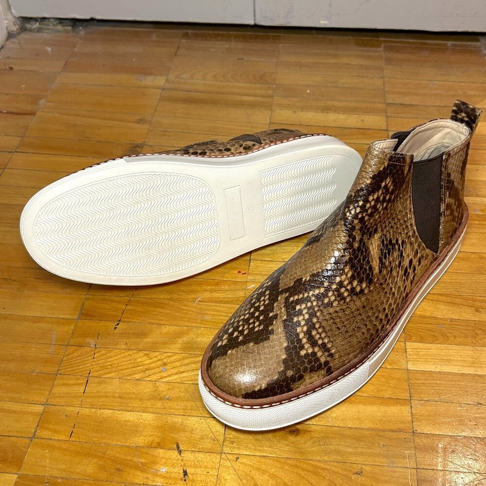 BRAND NEW ZARA WOMAN SNAKE PRINT SNEAKER ANKLE BOOT SIZE 39